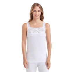 Cuddl Duds® SofTech Lace-Trim Tank - Women's -Cuddl Duds Clothing Sales 1705304 White