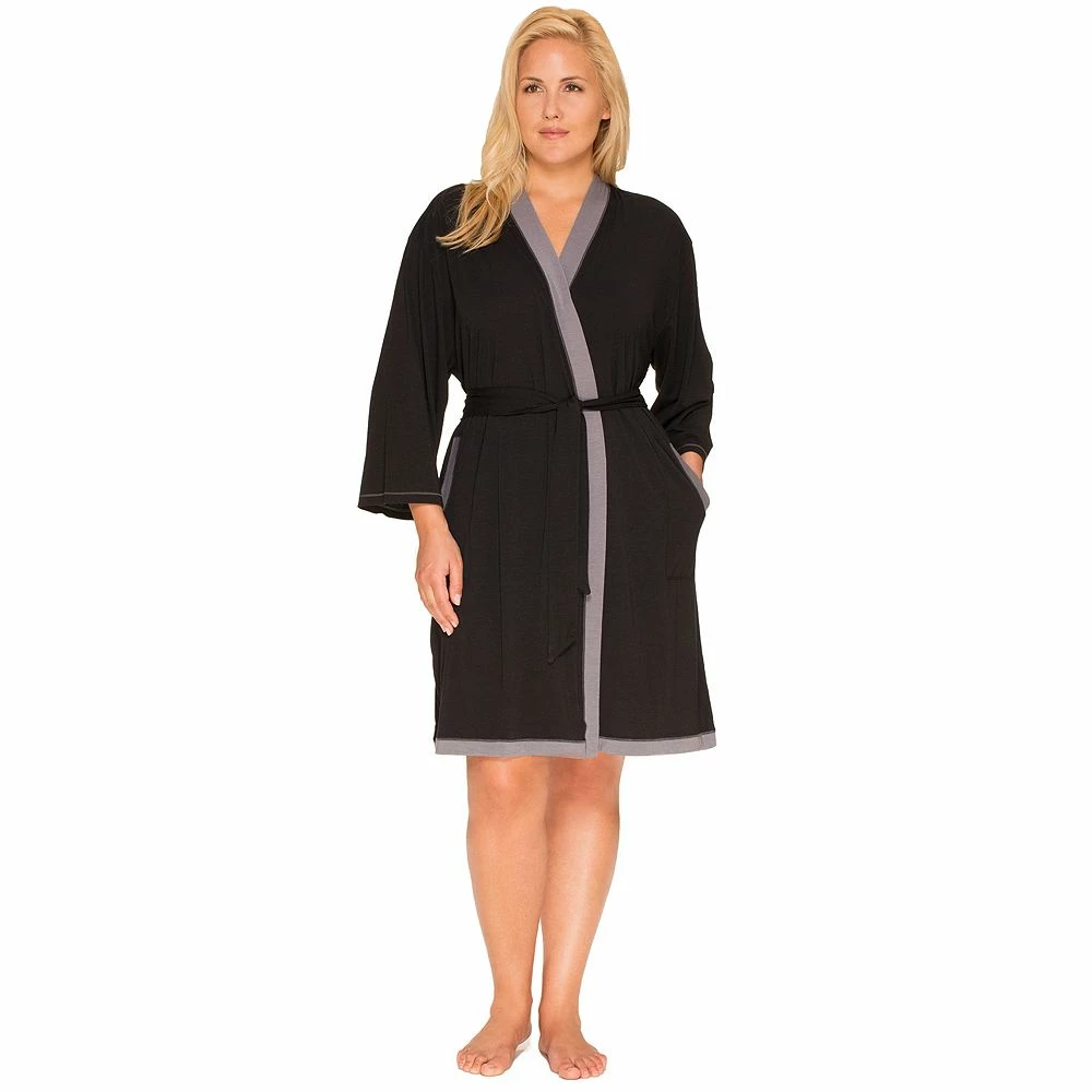 Plus Size Cuddl Duds Pajamas: Essentials Wrap Robe 1 Plus Size Cuddl Duds Pajamas: Essentials Wrap Robe