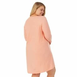 Plus Size Cuddl Duds® Essentials Long Sleeve Sleepshirt -Cuddl Duds Clothing Sales 2594845 ALT