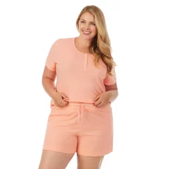 Plus Size Cuddl Duds Essentials Pajama Tee & Pajama Boxers Sleep Set 11 Plus Size Cuddl Duds Essentials Pajama Tee & Pajama Boxers Sleep Set -Cuddl Duds Clothing Sales 3034455 ALT2