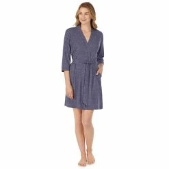 Women's Cuddl Duds® Essentials Wrap Robe -Cuddl Duds Clothing Sales 3732588 ALT4