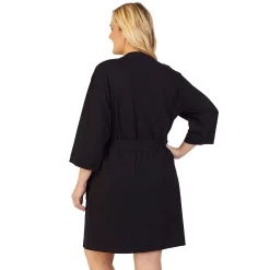 Plus Size Cuddl Duds® Essentials Wrap Robe -Cuddl Duds Clothing Sales 3907533 ALT