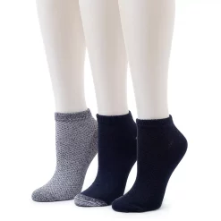 Women's Cuddl Duds® Everyday 3-Pack Low Cut Socks