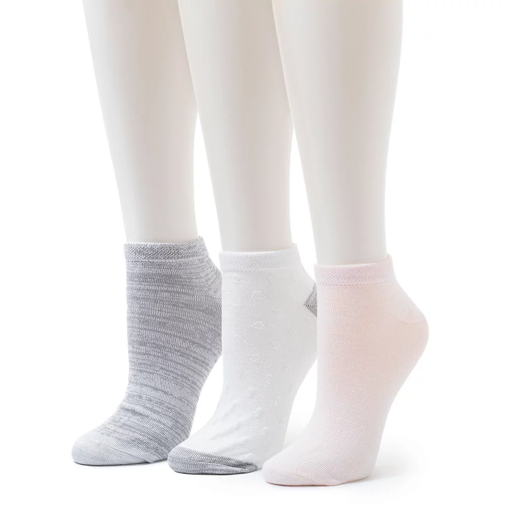 Women's Cuddl Duds® Everyday 3-Pack Low Cut Socks 3 Women's Cuddl Duds® Everyday 3-Pack Low Cut Socks - Image 3