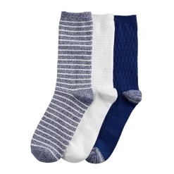 Women's Cuddl Duds® Everyday 3-pack Crew Socks -Cuddl Duds Clothing Sales 4143262 ALT3