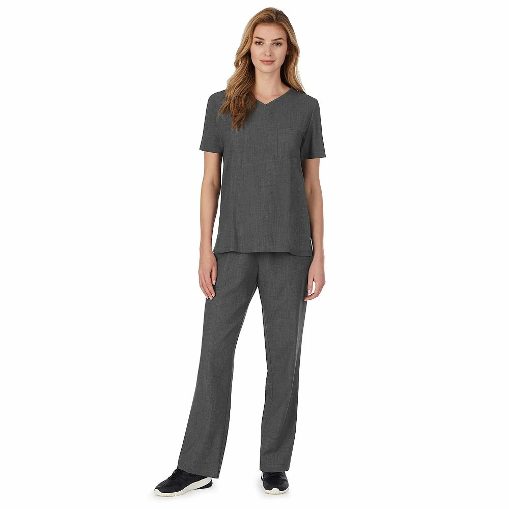 Petite Cuddl Duds® Scrubs Classic V-Neck Top 8 Petite Cuddl Duds® Scrubs Classic V-Neck Top - Image 8