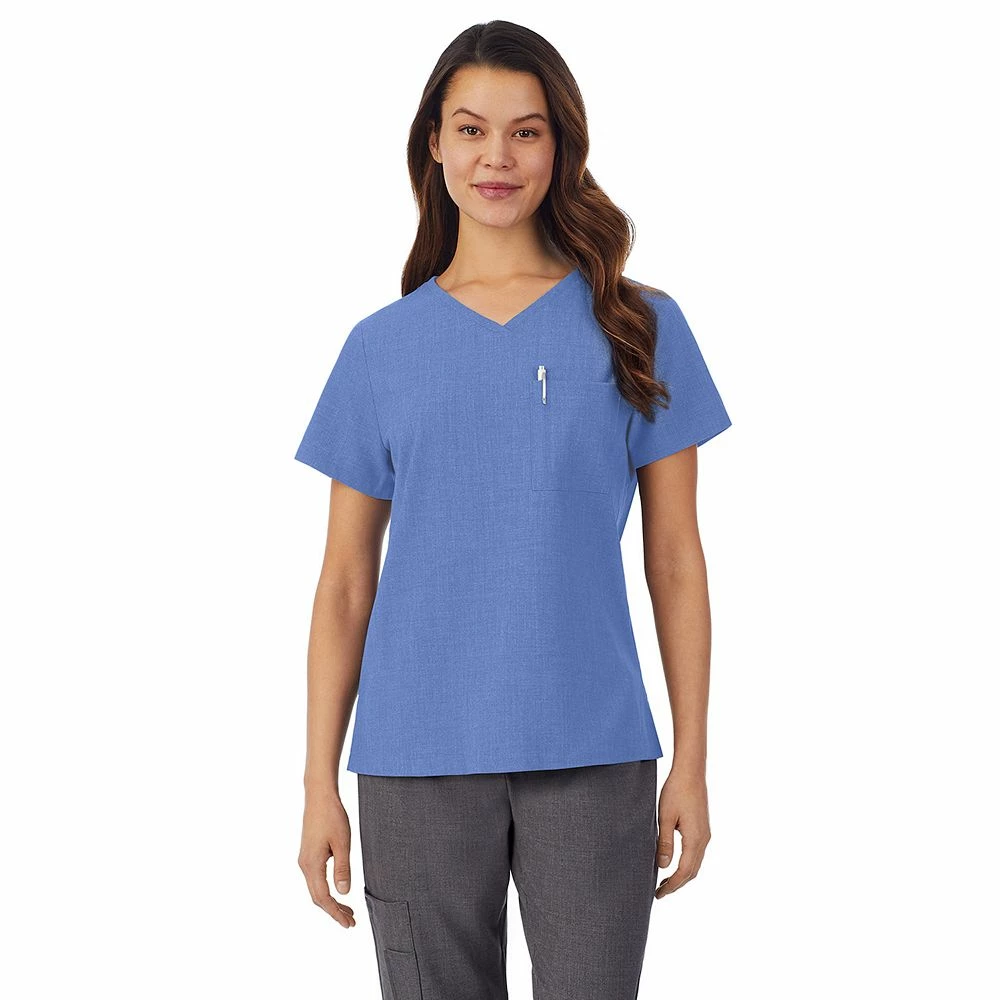Petite Cuddl Duds® Scrubs Classic V-Neck Top 6 Petite Cuddl Duds® Scrubs Classic V-Neck Top - Image 6