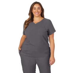 Plus Size Cuddl DudsĀ® Scrubs Classic V-Neck Top