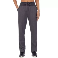 Petite Cuddl Duds® Scrubs Classic Pants -Cuddl Duds Clothing Sales 4320063 Charcoal Heather Gray