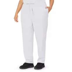Plus Size Cuddl Duds® Scrubs Classic Pants -Cuddl Duds Clothing Sales 4320317 White