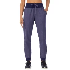 Women's Cuddl Duds® Scrubs Jogger Pants With 3 Pockets -Cuddl Duds Clothing Sales 4320431 Navy Heather