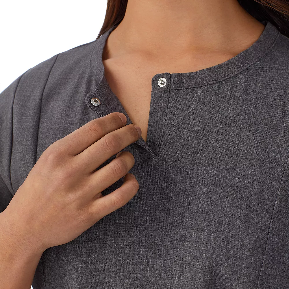 Women's Cuddl Duds® Scrubs Henley Top With 2 Pockets 7 Women's Cuddl Duds® Scrubs Henley Top With 2 Pockets - Image 7