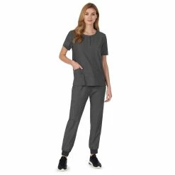 Plus Size Cuddl Duds® Scrubs Henley Top With 2 Pockets 15 Plus Size Cuddl Duds® Scrubs Henley Top With 2 Pockets -Cuddl Duds Clothing Sales 4320991 ALT3