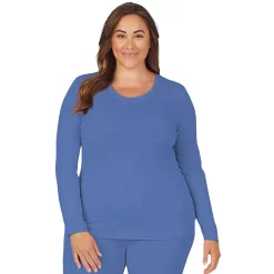 Plus Size Cuddl Duds® Under Scrubs Crewneck Top -Cuddl Duds Clothing Sales 4321151 Ceil