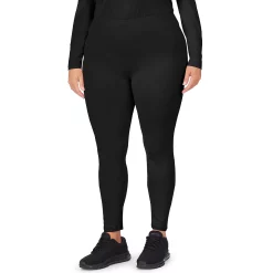 Plus Size Cuddl Duds® Under Scrubs Leggings -Cuddl Duds Clothing Sales 4321391 Black