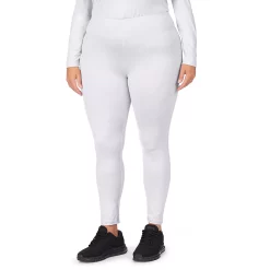 Plus Size Cuddl Duds® Under Scrubs Leggings -Cuddl Duds Clothing Sales 4321391 White