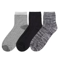 Women's Cuddl Duds® Everyday 3-Pack Anklet Socks -Cuddl Duds Clothing Sales 4357062 ALT2