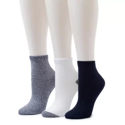 Women's Cuddl Duds® Everyday 3-Pack Anklet Socks -Cuddl Duds Clothing Sales 4357062 Peacoat