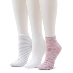 Women's Cuddl Duds® Everyday 3-Pack Anklet Socks