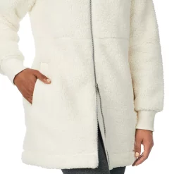 Women's Cuddl Duds Cozy Sherpa Hooded Anorak Jacket -Cuddl Duds Clothing Sales 4981154 ALT4