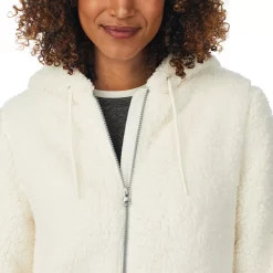 Women's Cuddl Duds Cozy Sherpa Hooded Anorak Jacket -Cuddl Duds Clothing Sales 4981154 ALT6