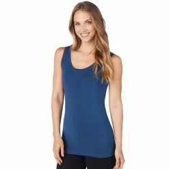 Women's Cuddl Duds® Reversible Softwear with Stretch Tank -Cuddl Duds Clothing Sales 5042876 Teal
