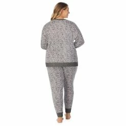 Plus Size Cuddl Duds® Kangaroo Pocket Pajama Top and Banded Bottom Pajama Pants Sleep Set 13 Plus Size Cuddl Duds® Kangaroo Pocket Pajama Top and Banded Bottom Pajama Pants Sleep Set -Cuddl Duds Clothing Sales 5590152 ALT