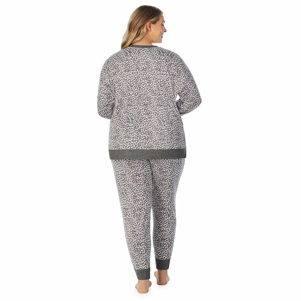 Plus Size Cuddl Duds® Kangaroo Pocket Pajama Top and Banded Bottom Pajama Pants Sleep Set 5 Plus Size Cuddl Duds® Kangaroo Pocket Pajama Top and Banded Bottom Pajama Pants Sleep Set - Image 5