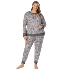 Plus Size Cuddl Duds® Kangaroo Pocket Pajama Top and Banded Bottom Pajama Pants Sleep Set 16 Plus Size Cuddl Duds® Kangaroo Pocket Pajama Top and Banded Bottom Pajama Pants Sleep Set -Cuddl Duds Clothing Sales 5590152 ALT4