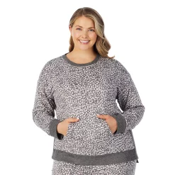 Plus Size Cuddl Duds® Kangaroo Pocket Pajama Top and Banded Bottom Pajama Pants Sleep Set 17 Plus Size Cuddl Duds® Kangaroo Pocket Pajama Top and Banded Bottom Pajama Pants Sleep Set -Cuddl Duds Clothing Sales 5590152 ALT5