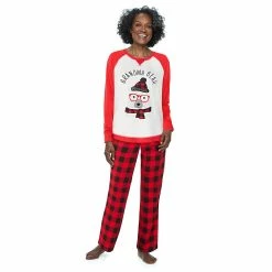 Plus Size Jammies For Your FamiliesĀ® Beary Cool Cozy "Grandma Bear" Pajama Set by Cuddl DudsĀ®