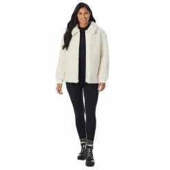 Women's Cuddl Duds Sherpa Bomber Jacket -Cuddl Duds Clothing Sales 5624950 ALT6