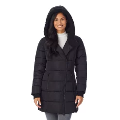 Women's Cuddl Duds Long Hooded Puffer Coat 17 Women's Cuddl Duds Long Hooded Puffer Coat -Cuddl Duds Clothing Sales 5624952 ALT3