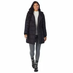 Women's Cuddl Duds Long Hooded Puffer Coat 21 Women's Cuddl Duds Long Hooded Puffer Coat -Cuddl Duds Clothing Sales 5624952 ALT7