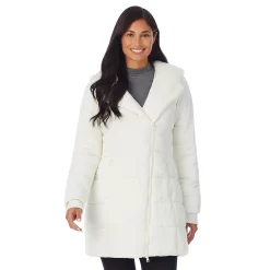 Women's Cuddl Duds Long Hooded Puffer Coat