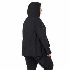 Plus Size Cuddl Duds® Fleecewear with Stretch Long Sleeve Hooded Wrap -Cuddl Duds Clothing Sales 5666736 ALT3