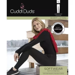 Women's Cuddl Duds® Softwear with Stretch High-Waisted Leggings -Cuddl Duds Clothing Sales 5666800 ALT98