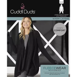 Women's Cuddl Duds® Fleecewear with Stretch Long Sleeve Hooded Wrap 18 Women's Cuddl Duds® Fleecewear with Stretch Long Sleeve Hooded Wrap -Cuddl Duds Clothing Sales 5668398 ALT98