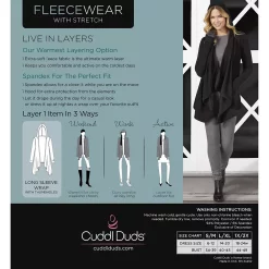 Women's Cuddl Duds® Fleecewear with Stretch Long Sleeve Hooded Wrap 19 Women's Cuddl Duds® Fleecewear with Stretch Long Sleeve Hooded Wrap -Cuddl Duds Clothing Sales 5668398 ALT99