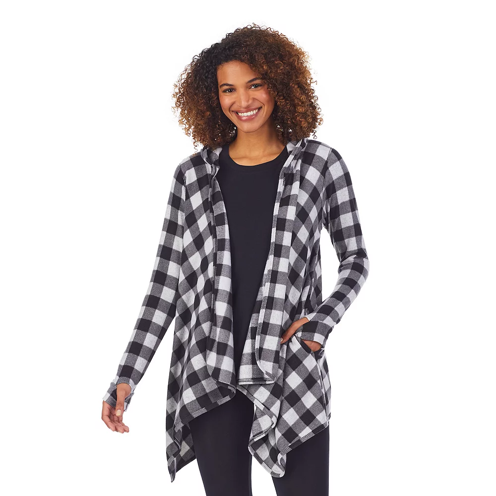 Women's Cuddl Duds® Fleecewear with Stretch Long Sleeve Hooded Wrap 3 Women's Cuddl Duds® Fleecewear with Stretch Long Sleeve Hooded Wrap - Image 3