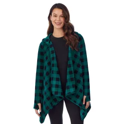 Women's Cuddl Duds® Fleecewear with Stretch Long Sleeve Hooded Wrap