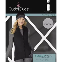 Women's Cuddl Duds® Fleecewear with Stretch Full Zippered Vest -Cuddl Duds Clothing Sales 5668404 ALT98