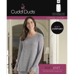 Women's Cuddl Duds® Soft Knit Long Sleeve Tunic Top 8 Women's Cuddl Duds® Soft Knit Long Sleeve Tunic Top -Cuddl Duds Clothing Sales 5668727 ALT98
