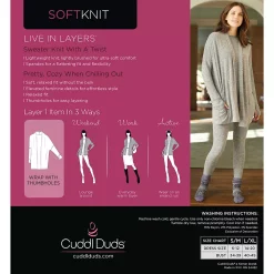 Women's Cuddl Duds® Soft Knit Wrap -Cuddl Duds Clothing Sales 5668737 ALT99