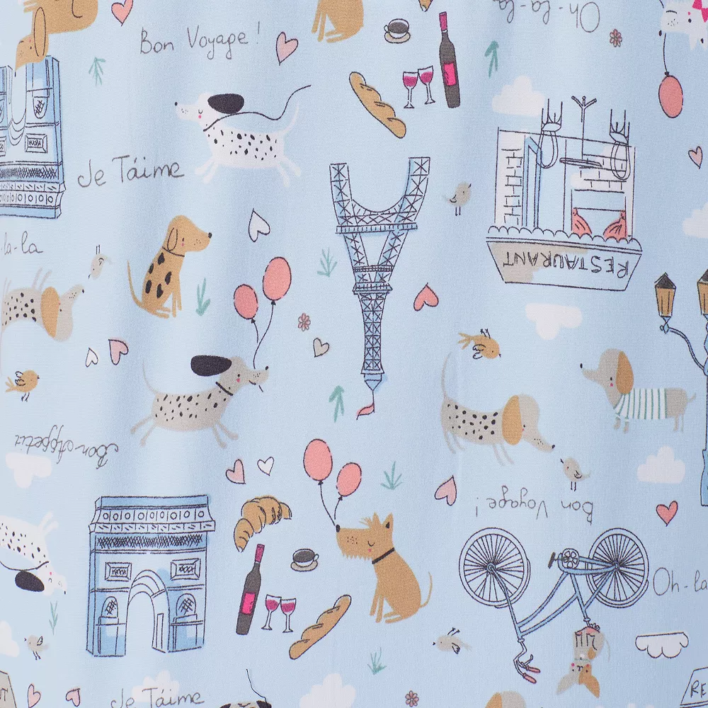 Women's Cuddl Duds® Cozy Short Sleeve Pajama Shirt & Wide Leg Cropped Pajama Pants Sleep Set 9 Women's Cuddl Duds® Cozy Short Sleeve Pajama Shirt & Wide Leg Cropped Pajama Pants Sleep Set - Image 9