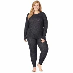 Plus Size Cuddl Duds® Soft Knit Leggings -Cuddl Duds Clothing Sales 5670479 ALT2