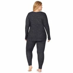 Plus Size Cuddl Duds® Soft Knit Leggings -Cuddl Duds Clothing Sales 5670479 ALT3