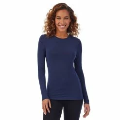 Women's Cuddl Duds® Softwear with Stretch Long Sleeve Crewneck Top