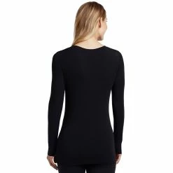Women's Cuddl Duds® Softwear with Stretch Long Sleeve V-Neck Top -Cuddl Duds Clothing Sales 5671463 ALT
