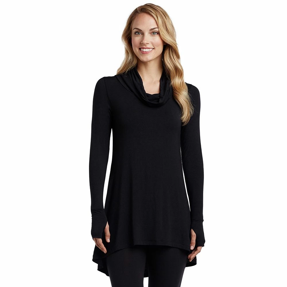 Women's Cuddl Duds® Softwear with Stretch Long Sleeve Cowlneck Tunic Top 3 Women's Cuddl Duds® Softwear with Stretch Long Sleeve Cowlneck Tunic Top - Image 3